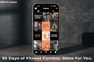 create fitness social media content for gyms and personal trainers
