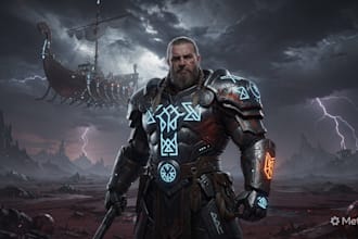 draw amazing dark art scifi and viking style