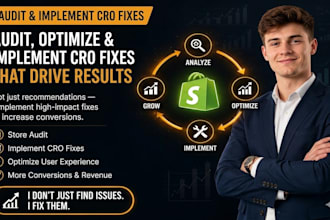 audit and implement shopify cro fixes to increase conversions