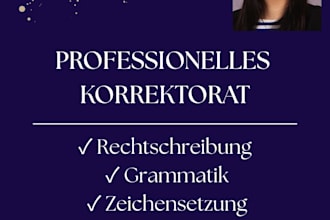professionally proofread your german novel