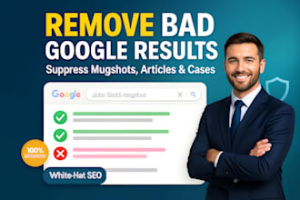 remove mugshots, suppress negative google results, and protect your reputation