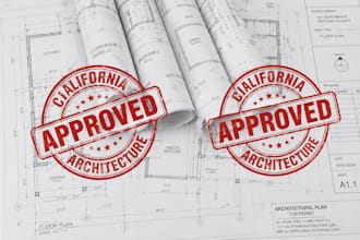 do califonia architectural and construction drawings for USA city permit
