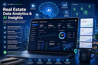 scrape real estate data, analyze property trends, and create insightful reports