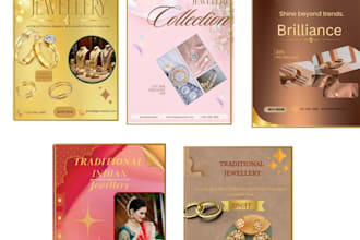 create luxury jewelry templates for your brand