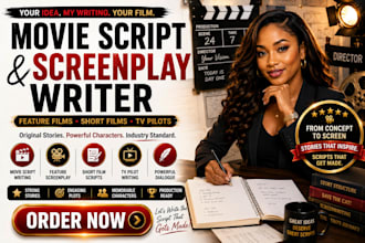 write your movie script, screenplay, screenwriting and film script writing