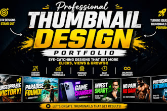 design high CTR youtube thumbnails