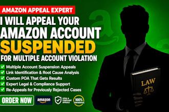 appeal your amazon account suspended for multiple account violation