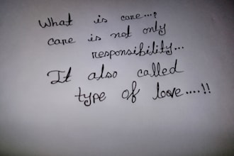handwrite anything beautifully in neat handwriting