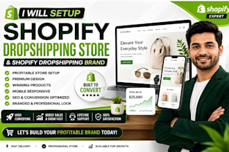 setup shopify dropshipping store, shopify dropshipping brand