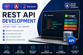 develop a rest API with asp dotnet core and sql server