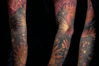 design a custom tattoo sleeve art for you