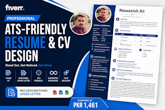 design a professional ats resume and CV using canva and ai