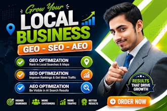 do ai powered geo seo aeo services to rank local business website