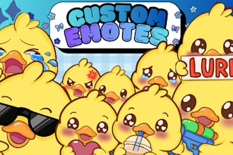 make cute custom twitch emotes or subbadges