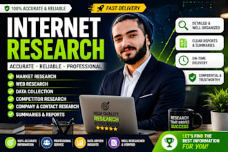 do internet research, market research and data collection