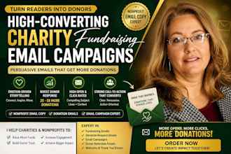 write high converting charity fundraising email campaigns