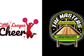 make awesome gorgeous shuffleboard and cheerleader logo in one day