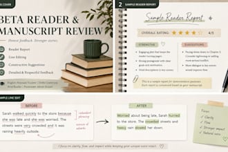 review books and manuscripts
