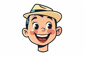 create a retro cartoon mascot illustration