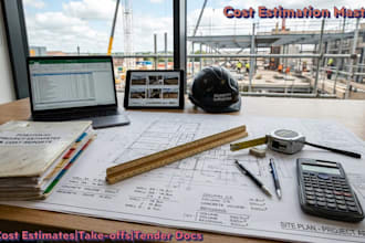 build cost estimation, reporting, and management templates for your business