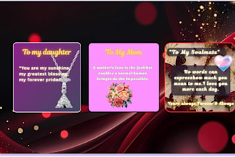 design shineon gearbubble message cards and jewelry necklace cards,