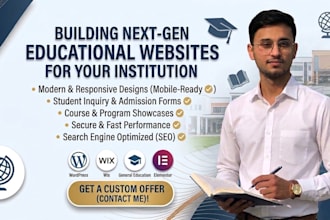 build a website for schools, academies and educational institutes