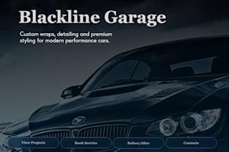 design a modern car detailing website for your business