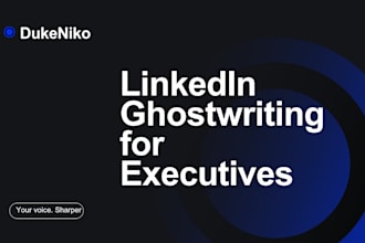 ghostwrite engaging linkedin posts for executives