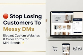 design an affordable website for small business or mini brand