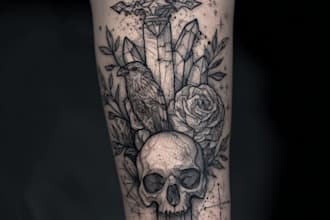 design professional tattoo and custom tattoo
