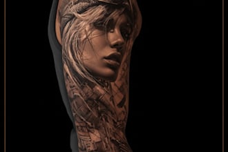 design a modern and minimalist tattoo design