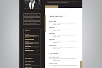 design a professional resume and cv template, cv writing, 1 free template