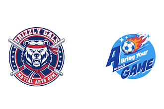 design superb modern bear and football logo with express delivery