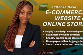 create a professional ecommerce website and online store