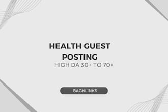 do health guest posts on health blogs with high authority backlinks