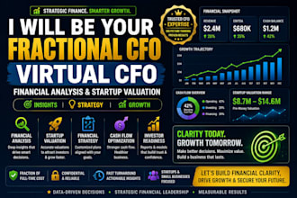 be your fractional cfo virtual cfo financial analysis and startup valuation