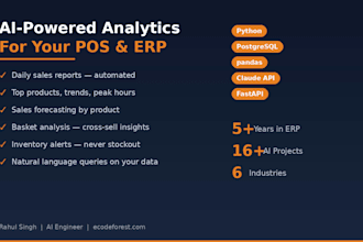 build ai powered analytics and reporting for your pos erp or ecommerce store