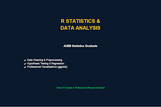 do statistical analysis and data visualization in r