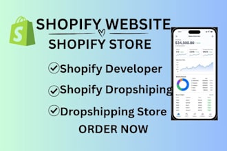 design shopify store shopify dropshipping