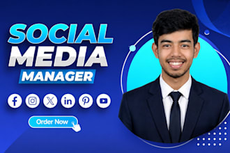 be your social media marketing manager
