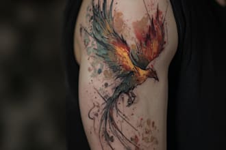 design a modern and minimalist tattoo design