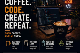 design stunning visuals for your brand , social media