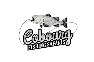 create greatest perfect logo for cobourg fishing safaris