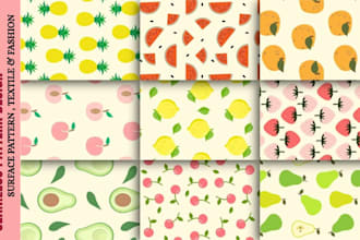 design seamless surface patterns for packaging and products