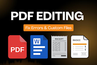 convert and perform pdf, doc amendments and image text