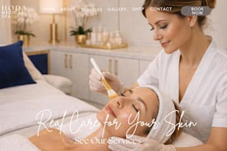 design medical spa website, iv therapy website, healthcare website