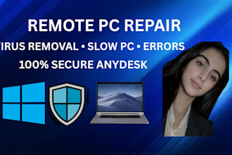 fix slow PC and repair windows errors remotely