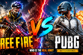 design viral free fire youtube gaming thumbnail