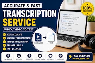 provide fast and accurate english transcription