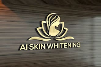 design best quality skin whitening business logo